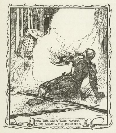 How Sir Bors was saved from killing his brother by Henry Justice Ford