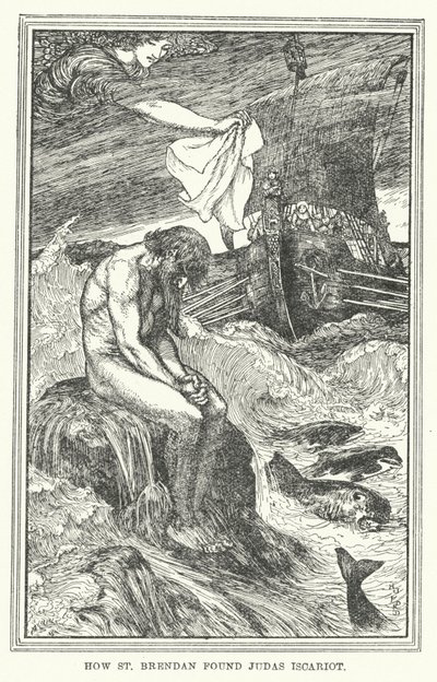 How St Brendan found Judas Iscariot by Henry Justice Ford