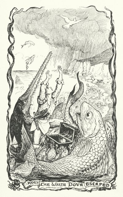 How the White Dove Escaped (engraving) by Henry Justice Ford