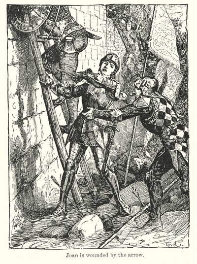 Joan is Wounded by the Arrow by Henry Justice Ford