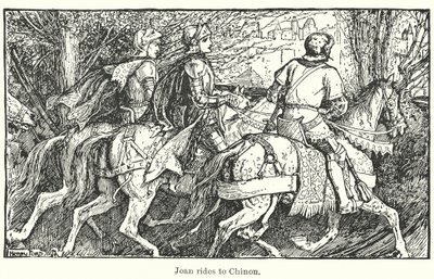 Joan rides to Chinon by Henry Justice Ford