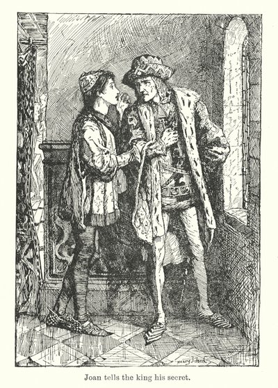 Joan tells the King his secret by Henry Justice Ford