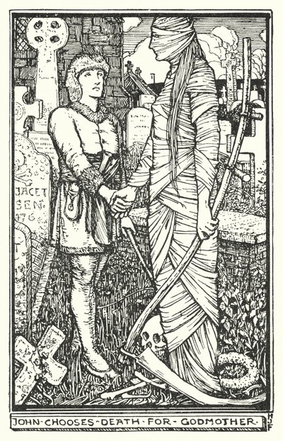 John chooses Death for Godmother by Henry Justice Ford