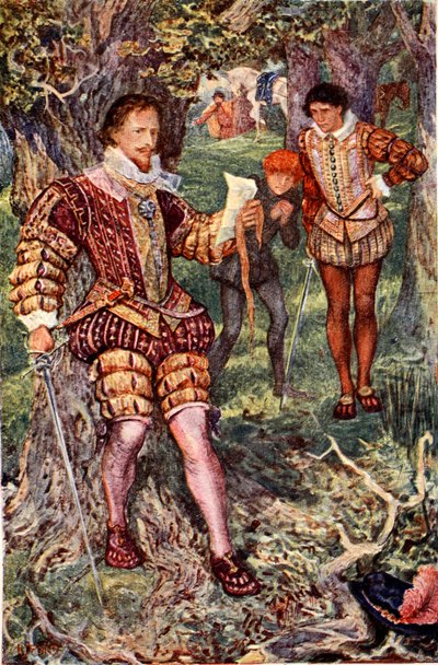Leicester seizes the letter from his wife Amy, telling of Varney