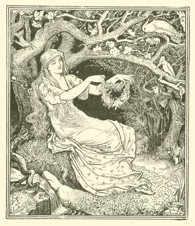 Prince Narcissus and the Princess Potentilla by Henry Justice Ford