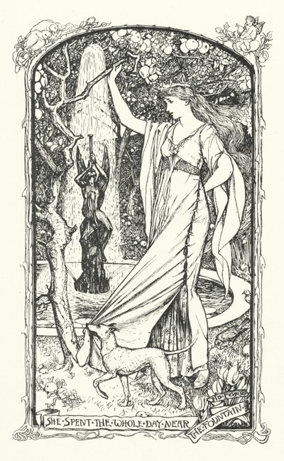 She Spent the Whole Day near the Fountain by Henry Justice Ford