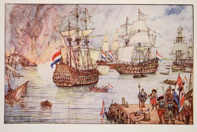 The Dutch in the Medway, illustration from 
