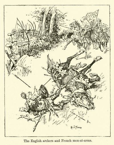The English Archers and French Men-at-Arms by Henry Justice Ford