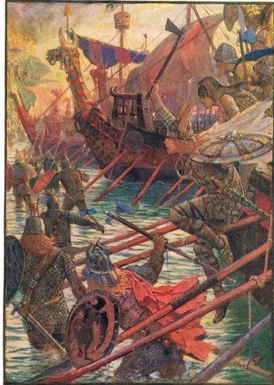 The Landing of the Danes, illustration from 