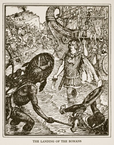 The Landing of the Romans, Illustration from 