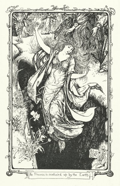The Princess Is Swallowed Up by the Earth (engraving) by Henry Justice Ford