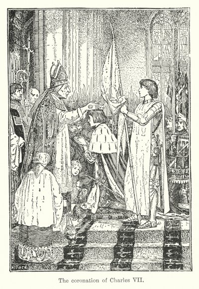 The coronation of Charles VII by Henry Justice Ford