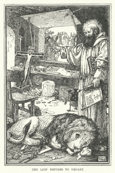 The lion refuses to depart by Henry Justice Ford