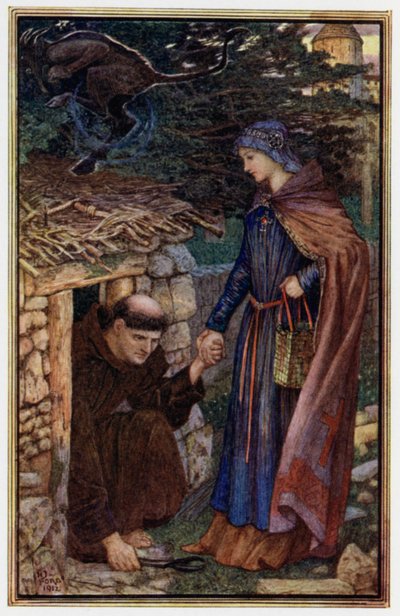 The Sensible Woman Gets Dunstan to Leave His Cell by Henry Justice Ford