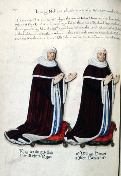 Portraits of Richard Pygot and William Howard by Henry Lilly