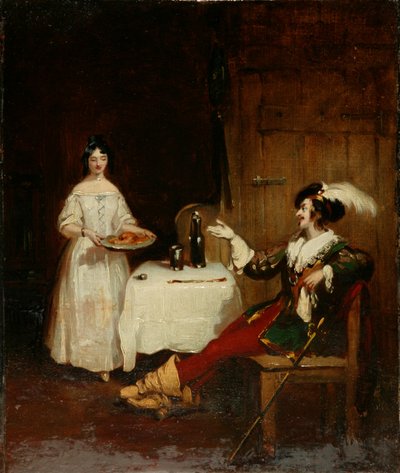Sir Piercie Shafton and Mysie Harper, c.1831 by Henry Liverseege