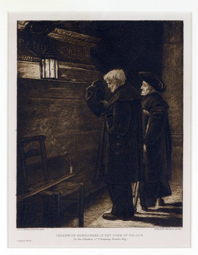 Two Residents of Greenwich Hospital, Collected from the Grave of Horatio Nelson in the Crypt of Saint Paul
