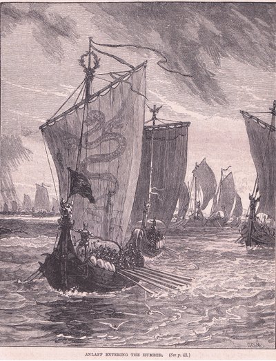 Anlaf Entering the Humber AD 937 by Henry Marriott Paget