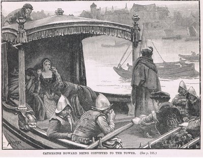 Catherine Howard being conveyed to the Tower 1542 by Henry Marriott Paget