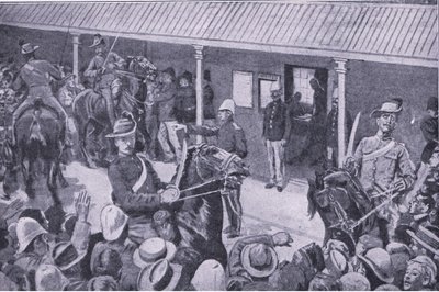 Colonial Reinforcements for South Africa: A Rush of Applicants for Enrolment at Sydney, from After Pretoria: The Guerilla War by Henry Marriott Paget