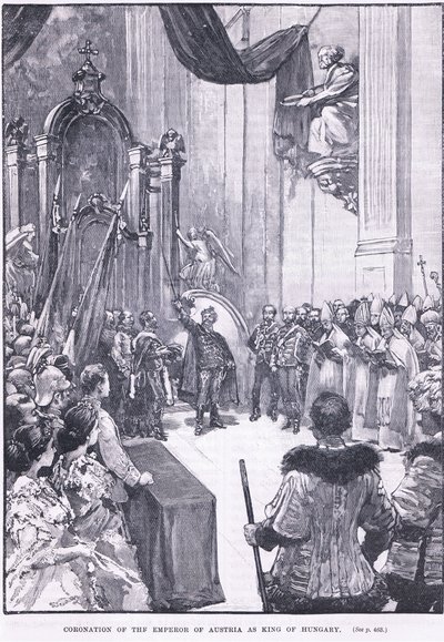 Coronation of the Emperor of Austria as king of Hungary 1868 AD by Henry Marriott Paget
