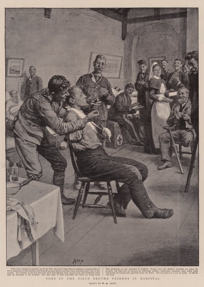 Foes in the Field become Friends in Hospital by Henry Marriott Paget