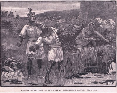 Heroism of St Clair at the Siege of Bridgnorth Castle AD 1154 by Henry Marriott Paget