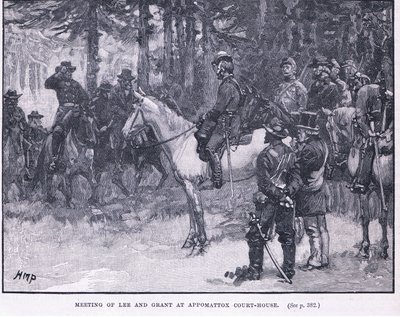 Meeting of Lee and Grant at Appomattox Court House 1865 AD by Henry Marriott Paget