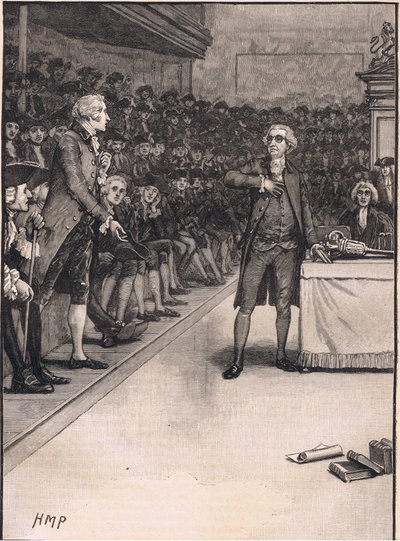 Scene in the Houses of Commons: Breach Between Burke and Fox AD 1791 by Henry Marriott Paget