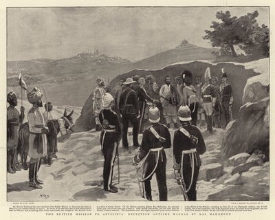 The British Mission to Abyssinia, Reception Outside Harrar by Ras Makonnen by Henry Marriott Paget