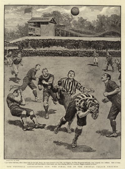 The Football Association Cup, the Final Tie in the Crystal Palace Grounds by Henry Marriott Paget