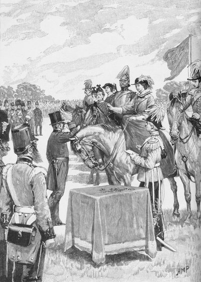The Queen Presiding at the First Distribution of the Victoria Cross, c. 1890 by Henry Marriott Paget