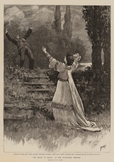 The Queen of Manoa at the Haymarket Theatre by Henry Marriott Paget