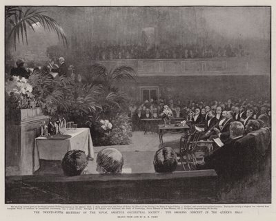 The Twenty-Fifth Birthday of the Royal Amateur Orchestral Society, the Smoking Concert in the Queen