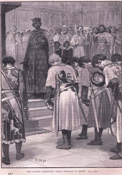 The Barons Submitting Their Demands to Henry AD 1258 by Henry Marriott Paget
