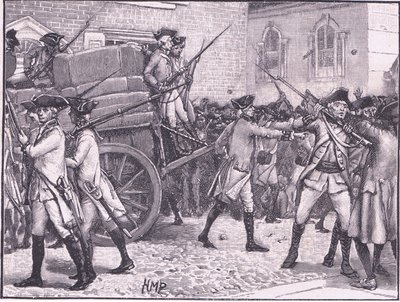 Troops Escorting the Stamped Paper to City Hall, New York AD 1765 by Henry Marriott Paget