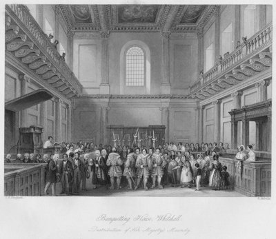 Banqueting House, Whitehall, Distribution of Her Majesty