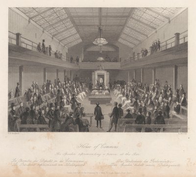 House of Commons, The Speaker Reprimanding a Person at the Bar by Henry Melville