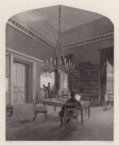 Map Room of the United Service Club, Westminster, London by Henry Melville