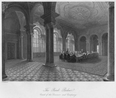 The Bank Parlour. Court of the Governor and Company by Henry Melville