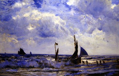 Hauling in the Boats by Henry Moore