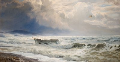 Rough Weather On The Coast, Cumberland by Henry Moore