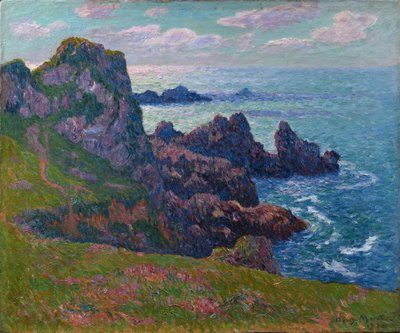 Calm Weather, Coast at the Pointe de Pern, Ushant, 1894 by Henry Moret