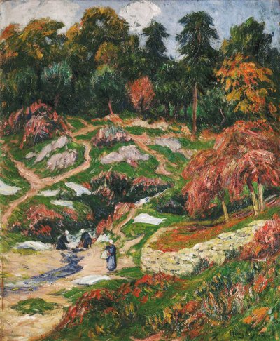 The Laundry at Doelan, Finistere by Henry Moret