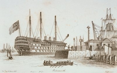 Sketches of Shipping in Portsmouth Harbour by Henry Moses