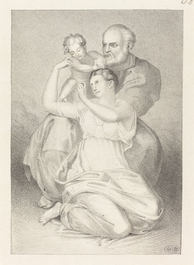 Holy Family, from Michelangelo by Henry Noel Humphreys after John Flaxman