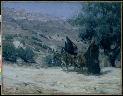 Flight into Egypt by Henry Ossawa Tanner