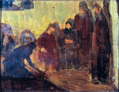 Study, Christ Washing the Feet of the Disciples by Henry Ossawa Tanner