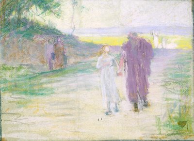 Study for Flight to Egypt by Henry Ossawa Tanner