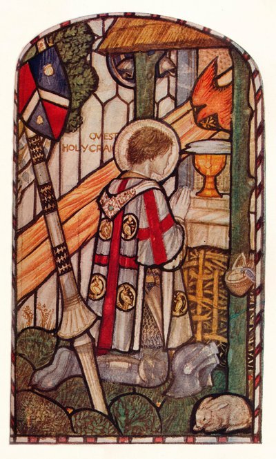 Sir Galahad (Design for a window at Kelvin-Side, Glasgow) by Henry Payne